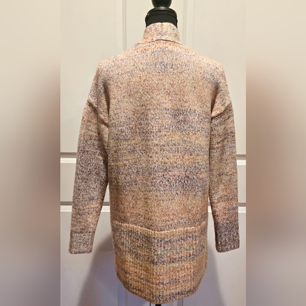 LOFT Multicolor Open Front Cardigan Sz Small - Picture 5 of 7